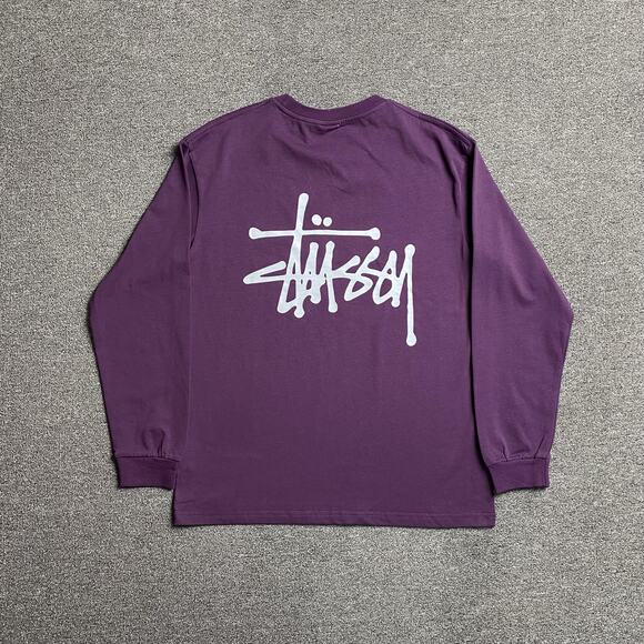 Stussy Long Sleeve T-Shirt in purple